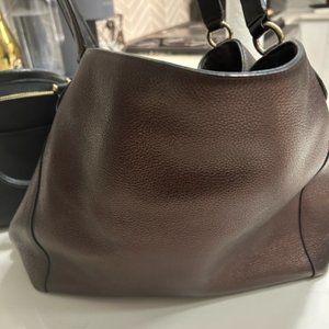 Bronze with Gold Accent Coach Bag